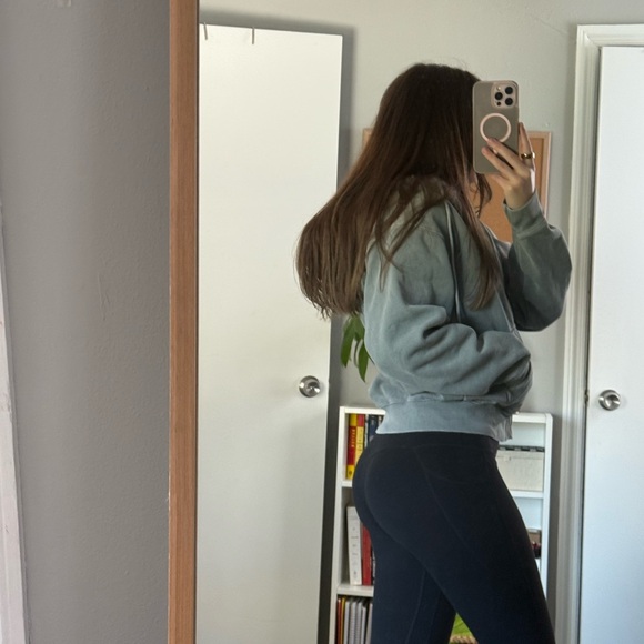 Brandy Melville Sage Green zip up Hoodie - Picture 6 of 6